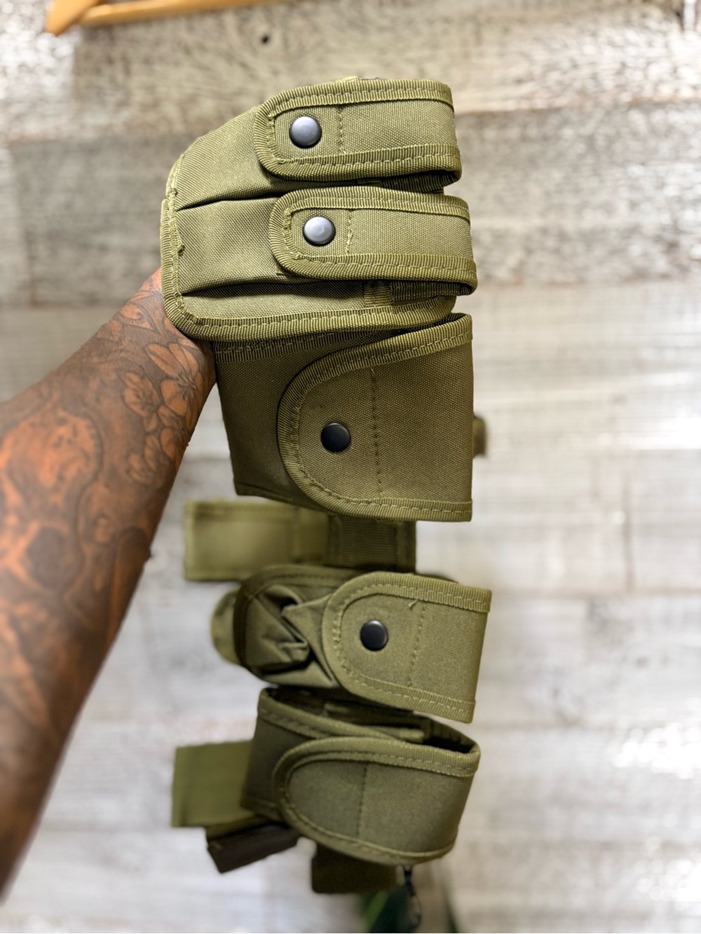 NWOT Adjustable Heavy-Duty Tactical Utility Belt - Khaki/Military Green